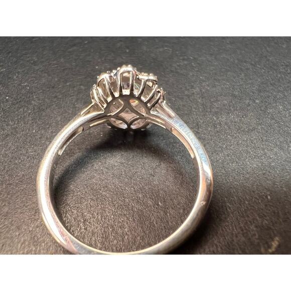 NEW Mercury Mystic topaz zircon celestial halo ring in sterling silver size 10 - Picture 8 of 16